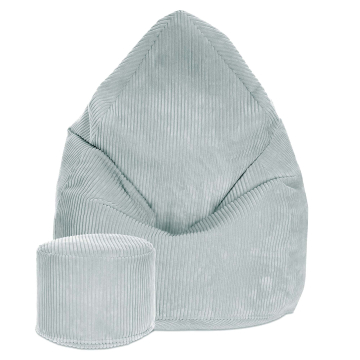 Sitzsack Lincoln mit Fußstütze Green Lily