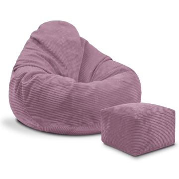 Sitzsack Paradise mit Fußstütze Plum Smoothie