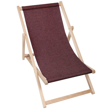 Holz liegestuhl Leinenimitat Fiery Aurora