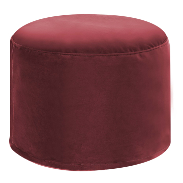 Sitzsack runder Fußhocker Riviera Burgundy