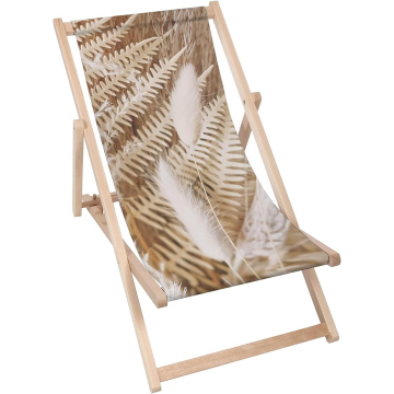 Holz liegestuhl Boho Plants