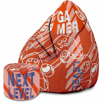 Sitzsack Pearshape mit Fußstütze Gamer Next Level