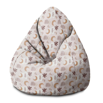 Sitzsack Pearshape Abstract Doodle Baby Pattern