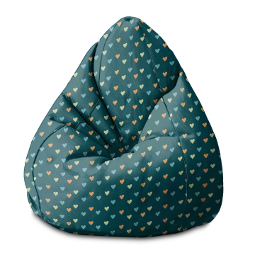 Sitzsack Pearshape Colorful Hearts