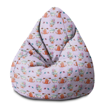 Sitzsack Pearshape Funny Dog in the Bath