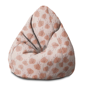 Sitzsack Pearshape Botanical Flowers and Leaves