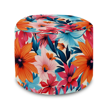 Sitzsack runde fußhocker Blossoms