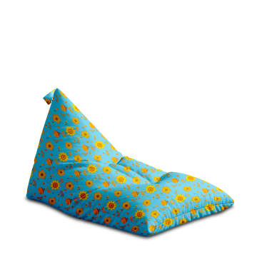 Sitzsack Triangle Blue Paradise