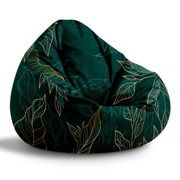 Sitzsack Paradise Deep Green Floral