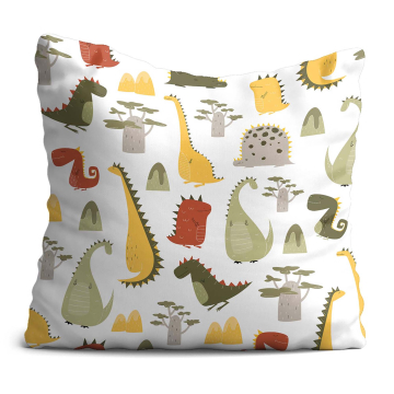Kissen Cartoon Style Dinosaur