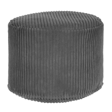Sitzsack runder Fußhocker Lincoln Granite Gray