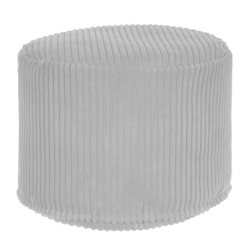 Sitzsack runder Fußhocker Lincoln Cool Gray