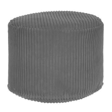Sitzsack runder Fußhocker Lincoln Frost Gray