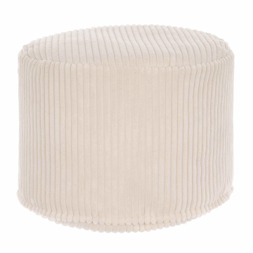 Sitzsack runder Fußhocker Lincoln Vanilla Ice