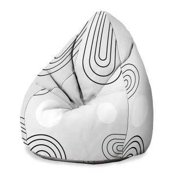 Sitzsack Pearshape Scandinavian Abstract
