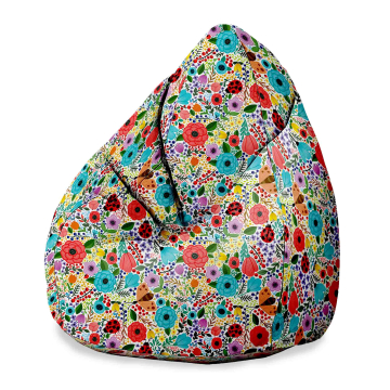 Sitzsack Pearshape Spring Flowers