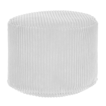 Sitzsack runder Fußhocker Lincoln Storm Gray