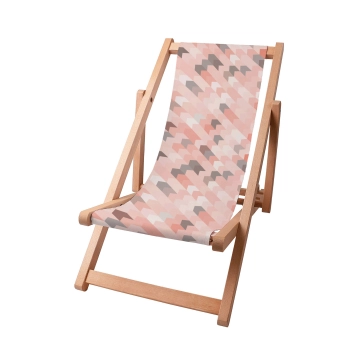 Holz liegestuhl Pink Pattern