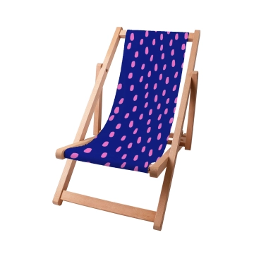 Holz liegestuhl Pink Spots