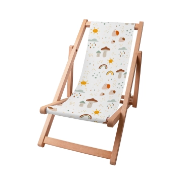 Holz liegestuhl Autumn Mushroom