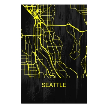 Bild auf Holz Seattle