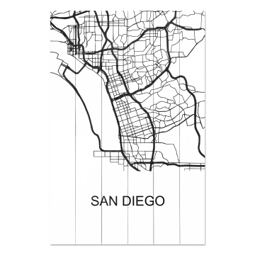 Bild auf Holz  San Diego