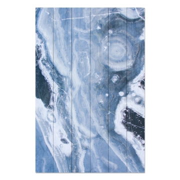 Bild auf Holz Blue Abstraction