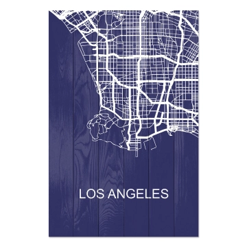 Bild auf Holz Los Angeles
