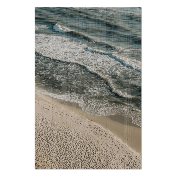 Bild auf Holz Calm Beach