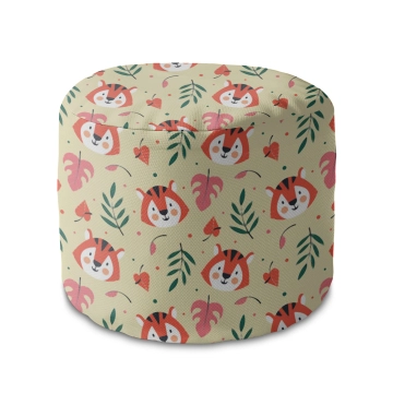 Sitzsack runde fußhocker Tiger Pattern