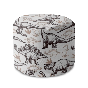 Sitzsack runde fußhocker Dinosaurs Footprints