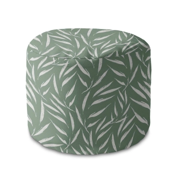 Sitzsack runde fußhocker Abstract Brush Leaves