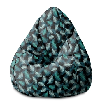 Sitzsack Pearshape  Turkusowe Pióra