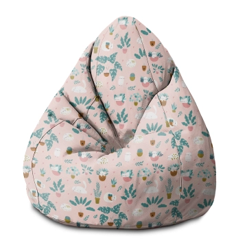 Sitzsack Pearshape Cat and Plants