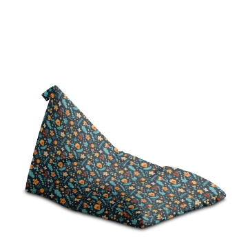  Sitzsack Triangle Scattered Flowers