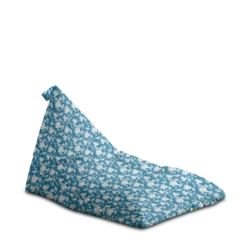 Sitzsack Triangle Blue Water Lily