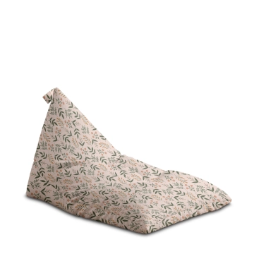 Sitzsack Triangle Botanical Beige Pattern