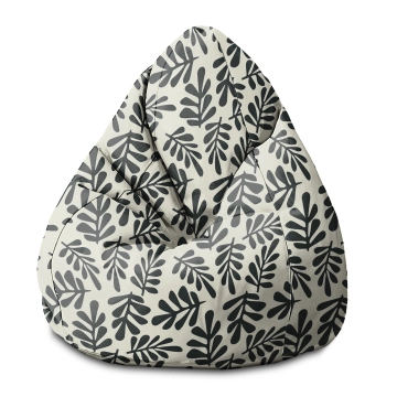 Sitzsack Pearshape Artistic Abstract Leaves