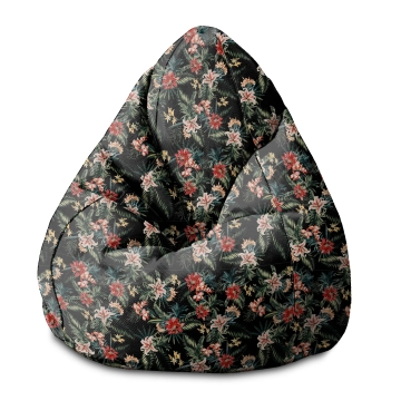 Sitzsack Pearshape Dark Jungle Exotic