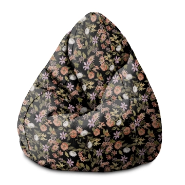 Sitzsack Pearshape Dark Jungle Pattern