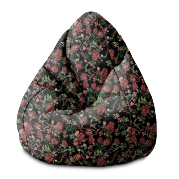 Sitzsack Pearshape Dark Jungle Red