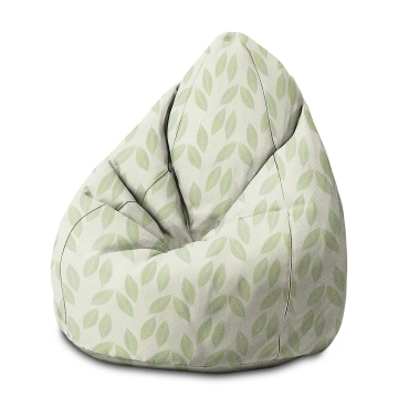 Sitzsack Pearshape Light Green Leaves